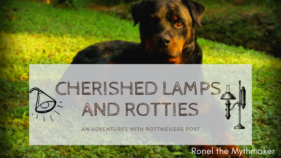 Adventures with Rottweilers Cherished Lamps and Rottweilers