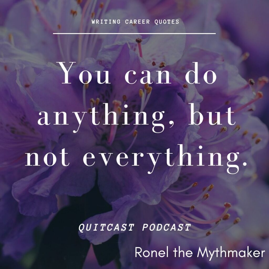 you can do anything but not everything quitcast podcast